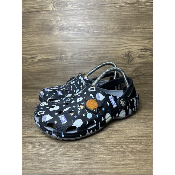 2020 Disney Parks Mickey Halloween Snacks Sweet Treats Crocs Sz Mens 8 Womens 10